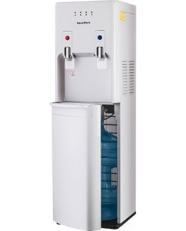 Кулер для воды Aqua Work 1447-S белый с нижней загрузкой бутыли компрессорный