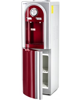 Кулер для воды Aqua Work 5-VB красный со шкафчиком электронный