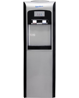 Кулер для воды Aqua Work V90 серебро со шкафчиком электронный