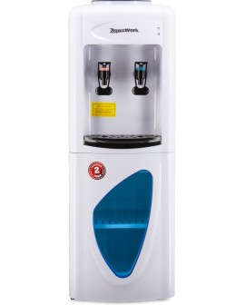 Кулер для воды Водораздатчик Aqua Work 0.7-LWR бело-черный со шкафчиком без охлаждения