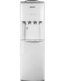 Кулер для воды Aqua Work 1345-S-B белый с холодильником компрессорный
