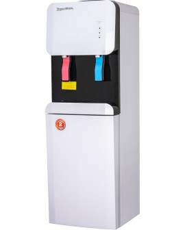 Кулер для воды Водораздатчик Aqua Work 105-LWR бело-черный со шкафчиком без охлаждения
