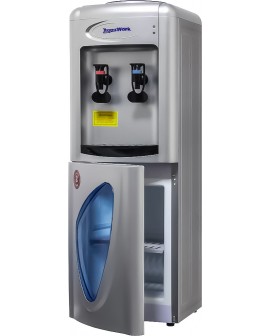 Кулер для воды Aqua Work 0.7-LDR серебро со шкафчиком электронный