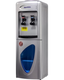 Кулер для воды Aqua Work 0.7-LR серебро со шкафчиком компрессорный