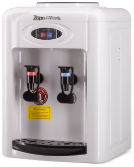 Кулер для воды Aqua Work 0.7-TDR-ST бело-черный электронный с системой турбонагрева