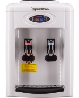 Кулер для воды Aqua Work 0.7-TDR-ST бело-черный электронный с системой турбонагрева