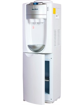 Кулер для воды Aqua Work 712-S-W белый со шкафчиком компрессорный